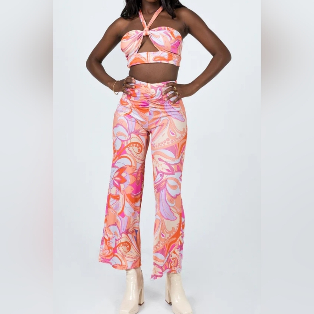 PRINCESS POLLY, Orange and Pink Wide Leg Pants/Top